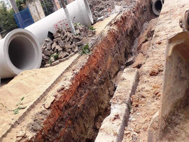 Đ&agrave;o cống tho&aacute;t nước quận Ph&uacute; Nhuận của c&ocirc;ng ty Nghĩa Ph&aacute;t